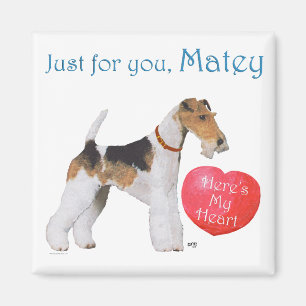 Aimant Tenterfield Terrier Valentine or Terrier de Tenter