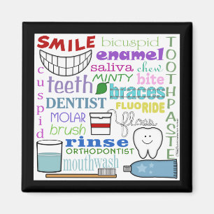 Aimant Termes dentaires Métro Art