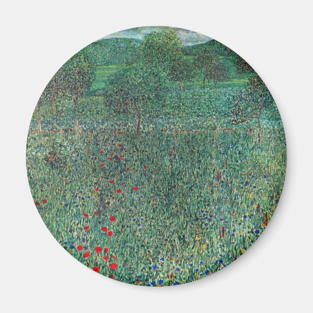 Aimant Terrain de fleurs à Litzlberg Klimt, Paysage Vinta (Devant)