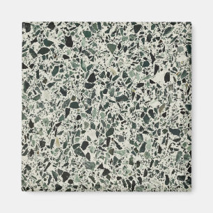 Aimant Terrazzo Vert Moderne