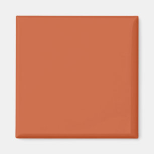 Aimant Terre cuite orange uni design chaud et terreux