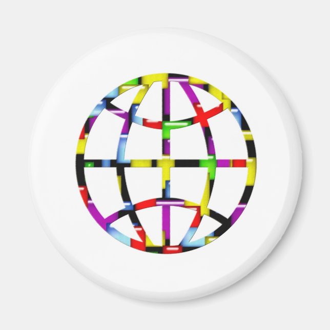 Aimant terre de mosaïque (Devant)