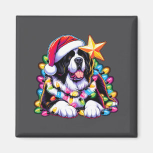 Aimant Terre de Noël Landseer Chien Terre-Neuve Enchevêtr