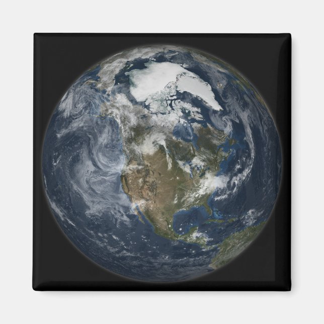 Aimant Terre entière montrant l'Amérique du Nord 5 (Devant)