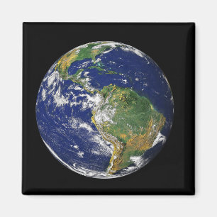 Aimant Terre entière montrant l'Amérique du Sud