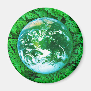 Aimant Terre verte - conscience écologique