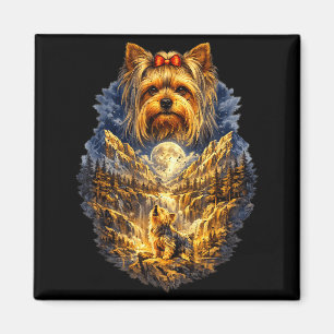 Aimant Tervier Yorkshire Terrier de nature Hurlement à la