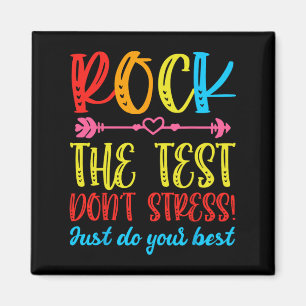 Aimant Test Day Rock Le test ne stresse pas le témoignage