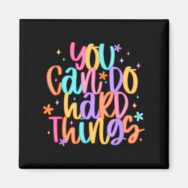 Aimant Test Day You Can Do Hard Things Teacher Testing Da (Devant)