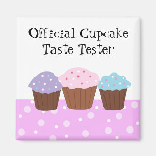 Aimant Testeur de goût de cupcakes officiel