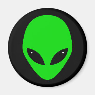 Aimant Tête Alien verte