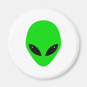 Aimant Tête Alien verte