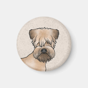 Aimant Tête de chien Terrier Irlandais à poil doux
