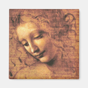Aimant Tête de femme La Scapigliata Léonard de Vinci