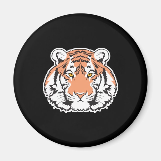 Aimant tête de tigre du bengale (Devant)