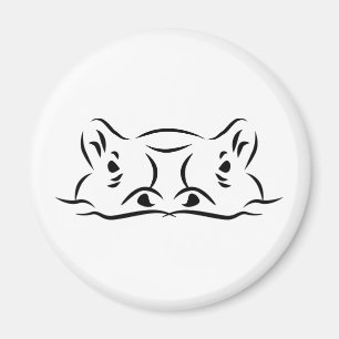 Aimant Tête d'hippo