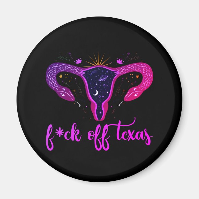 Aimant Texas Abortion Ban Celestial Uterus protestation (Devant)