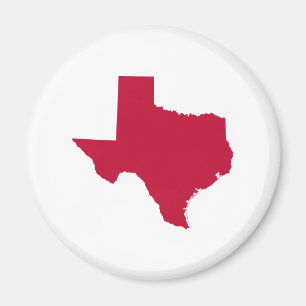 Aimant Texas en rouge