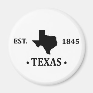 Aimant texas le contour de l'état étoile seule