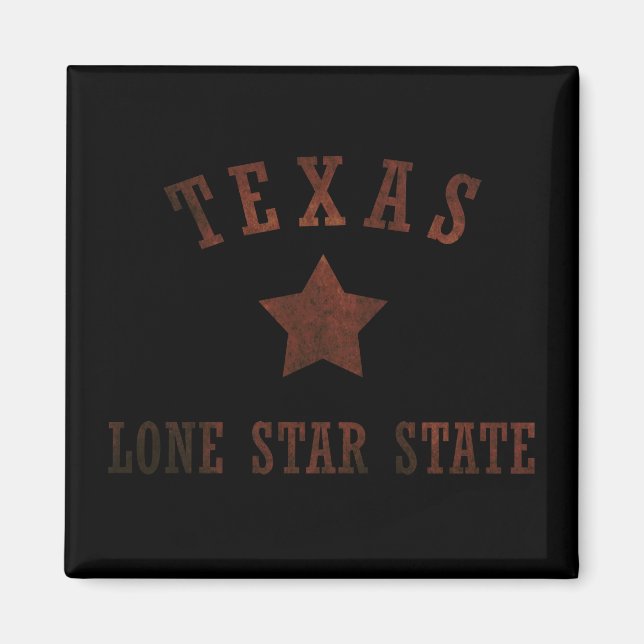 Aimant texas rustique motif à l'ouest sauvage (Devant)