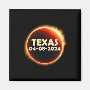 Aimant Texas Solar Eclipse 2024 Avril 8 Totalité Texas
