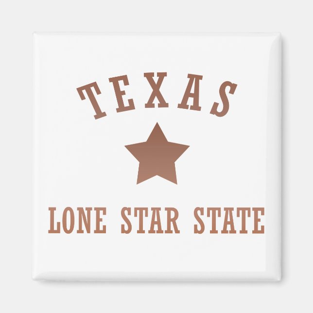 Aimant Texas vintage l'état étoile solitaire (Devant)