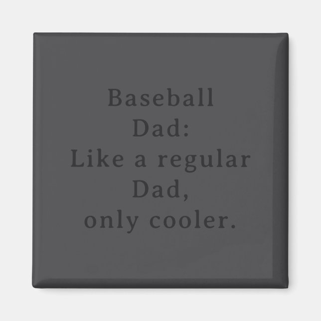 Aimant Text Funny Dad Baseball  (Devant)