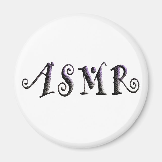 Aimant Texte ASMR 3D (Devant)