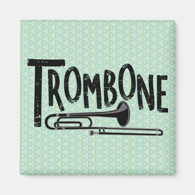 Aimant Texte brut Trombone (Devant)