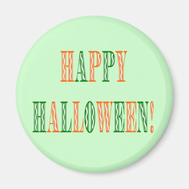 Aimant Texte du festival d'Halloween (Devant)