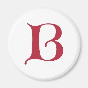 Aimant Texte en anglais Lettre gothique monogramme B