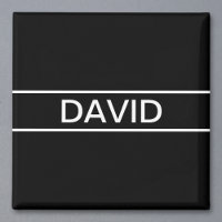 Texte personnalisable | Bold Modern Black & White