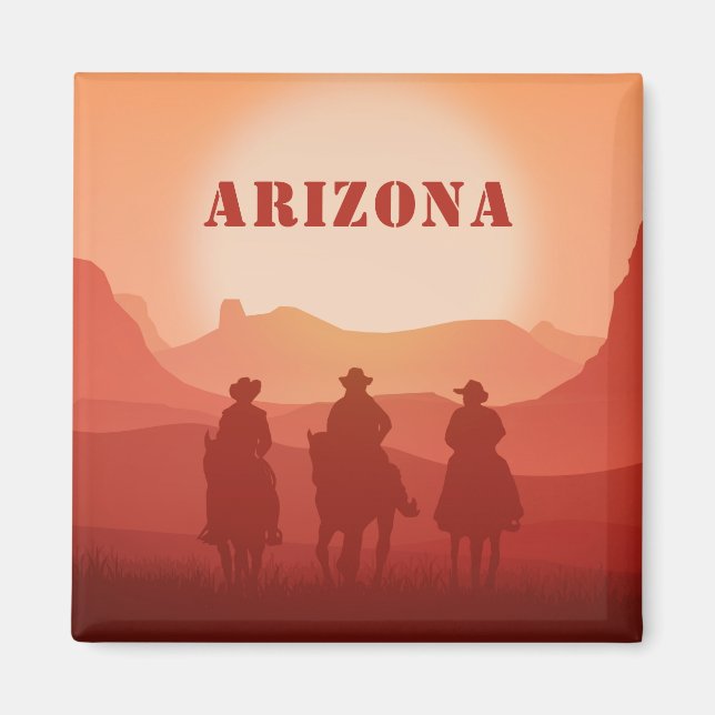Aimant texte personnalisé Arizona Sunset (Devant)