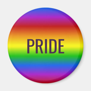 Aimant texte personnalisé Rainbow Colors