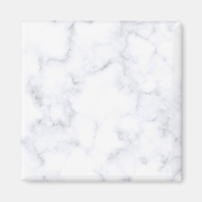 Aimant Texture Marbre blanc (Devant)