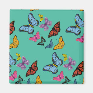 Aimant Texture motif papillon