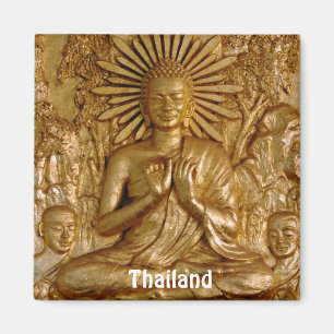 Aimant Thaïlande, Bouddha assis en or (Aimant frigo)