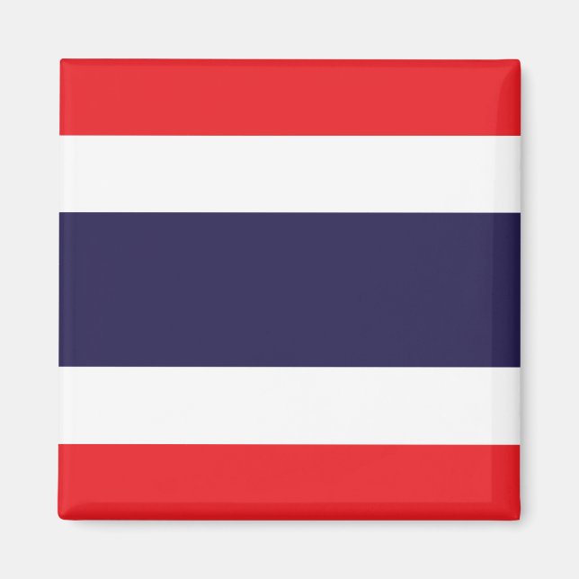 Aimant Thaïlande - Drapeau thaï (Devant)
