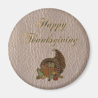 Aimant Thanksgiving en cuir 1