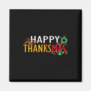 Aimant Thanksgiving Noël Joyeux Thanksmas 2023