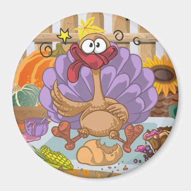 Aimant Thanksgiving Turquie (Devant)