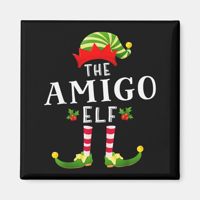 Aimant The Amigo Elf Christmas Matching Pajama  (Devant)
