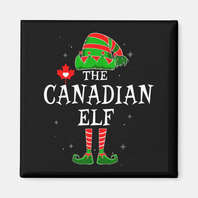 Aimant The Canadian Elf Group Matching Family Christmas C (Devant)