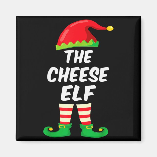Aimant The Cheese Elf Family Matching Funny Christmas Cos (Devant)