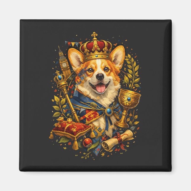 Aimant The Corgi King (Devant)
