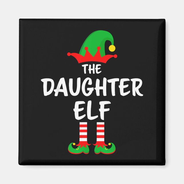 Aimant The Daughter Elf Matching Family Christmas  (Devant)