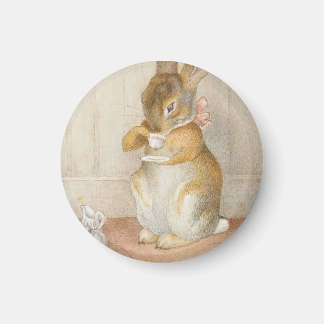 Aimant Thé de lapin - Beatrix Potter (Devant)