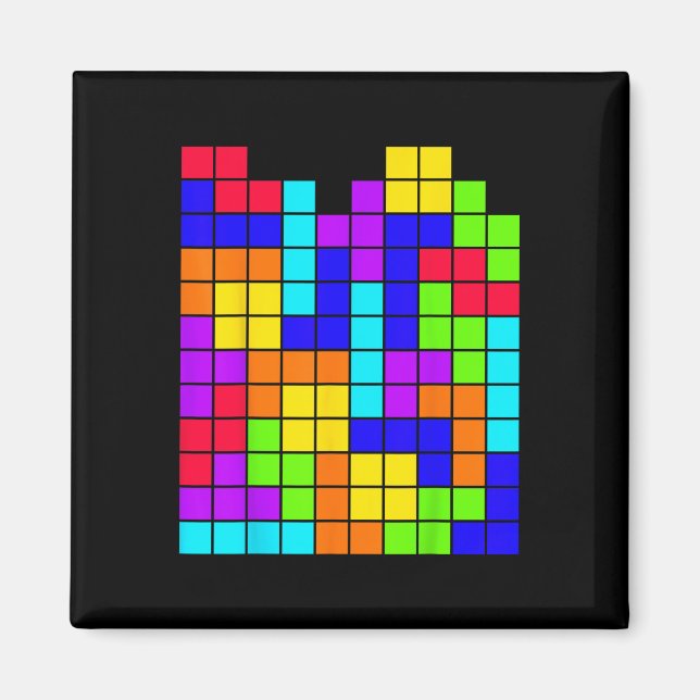 Aimant Thé de mathématiques de jeu vidéo de puzzle de blo (Devant)