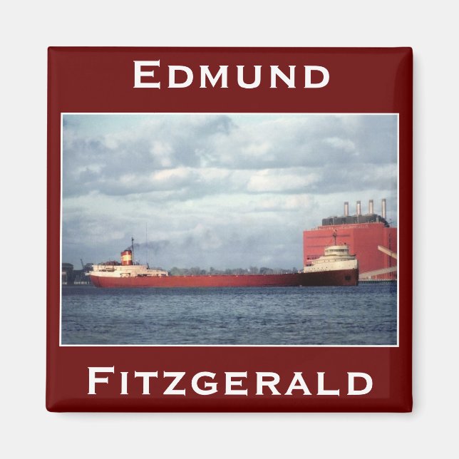 Aimant The Edmund Fitzgerald on the St. Clair River (Devant)