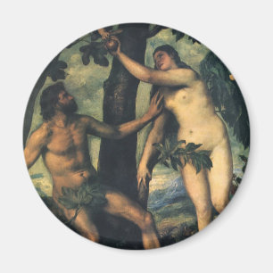 Aimant The Fall of Man; Adam and Eve by Titian